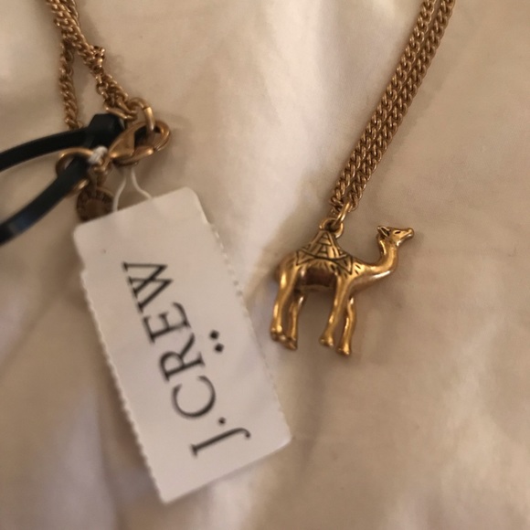 gold camel necklace